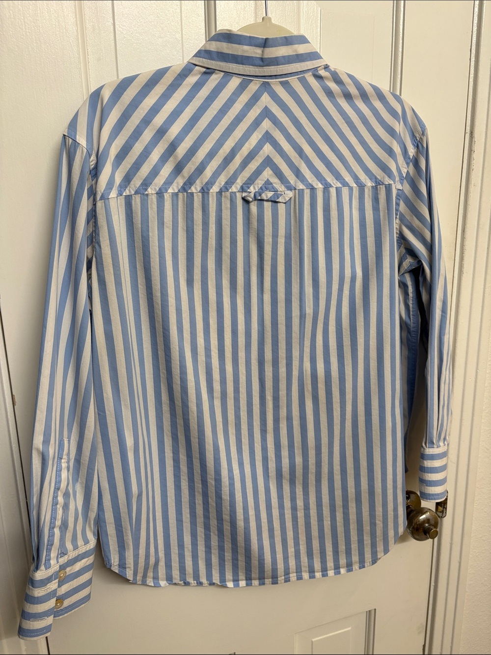 AYR The Deep End Blue White Stripe Button Up Shirt - Picture 4 of 4